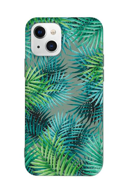 Palmiye Yapraklari 2 Lansman Model İçi Kadife Silikon Telefon Kılıfı – Plus Serisine Özel