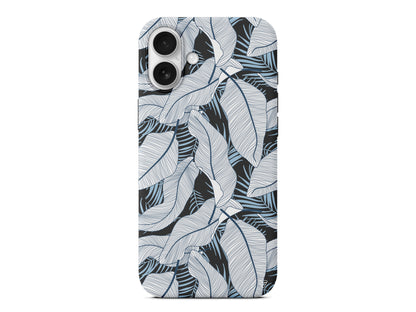 Cizgisel Yapraklar 3 Lansman Model İçi Kadife Silikon Telefon Kılıfı