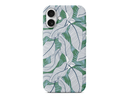 Cizgisel Yapraklar 3 Lansman Model İçi Kadife Silikon Telefon Kılıfı