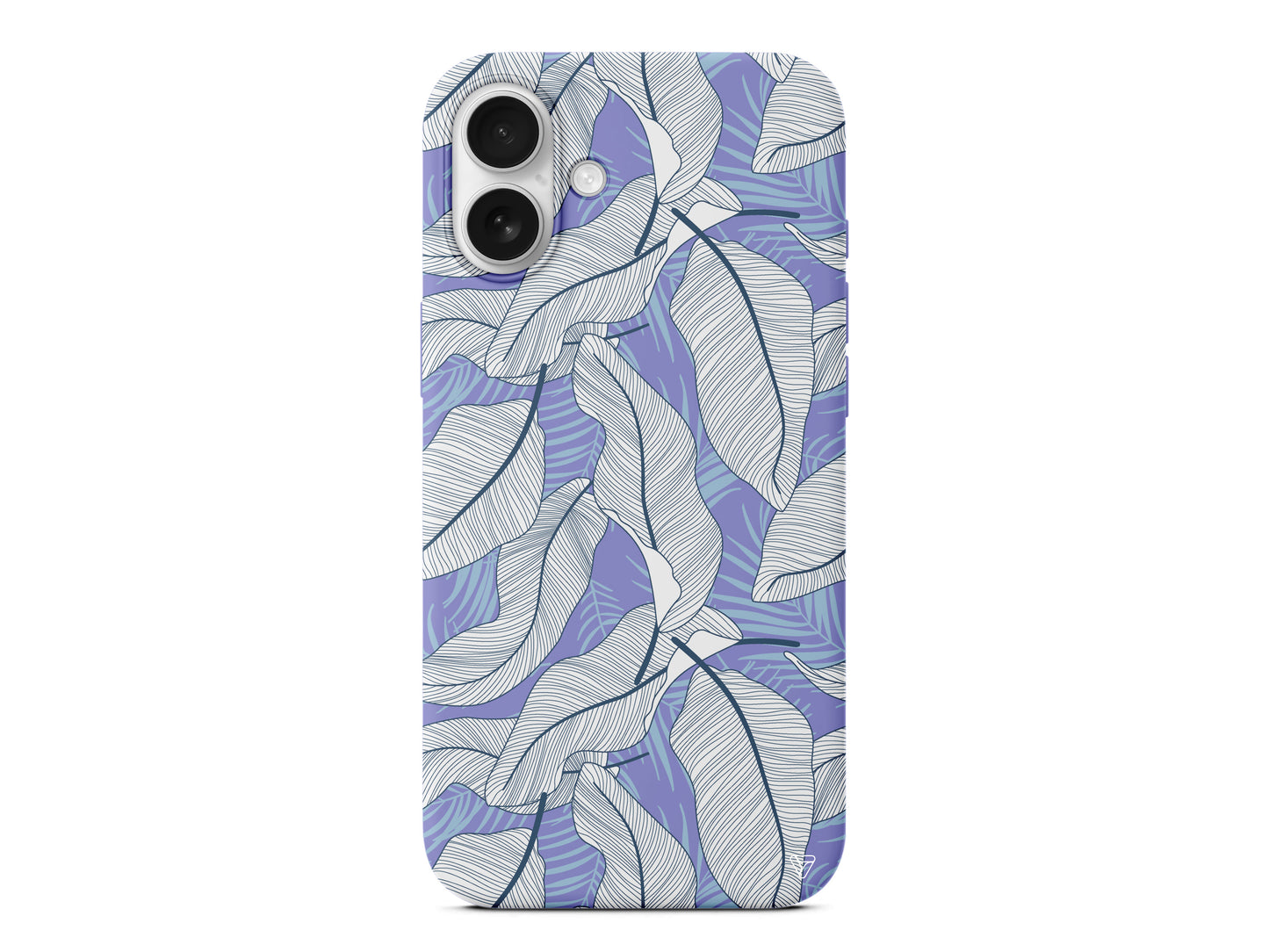 Cizgisel Yapraklar 3 Lansman Model İçi Kadife Silikon Telefon Kılıfı