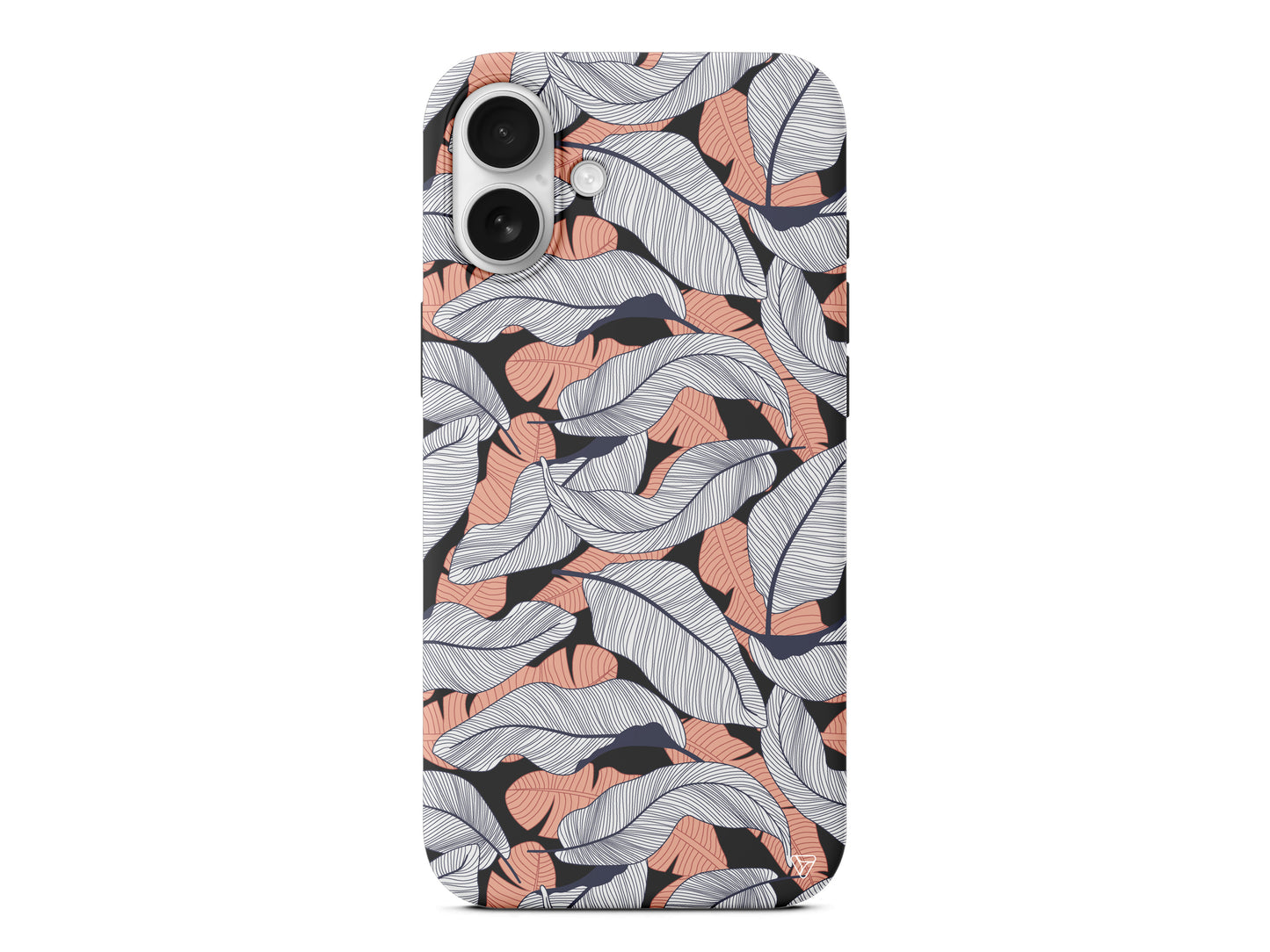 Cizgisel Yapraklar 4 Lansman Model İçi Kadife Silikon Telefon Kılıfı – Plus Serisine Özel