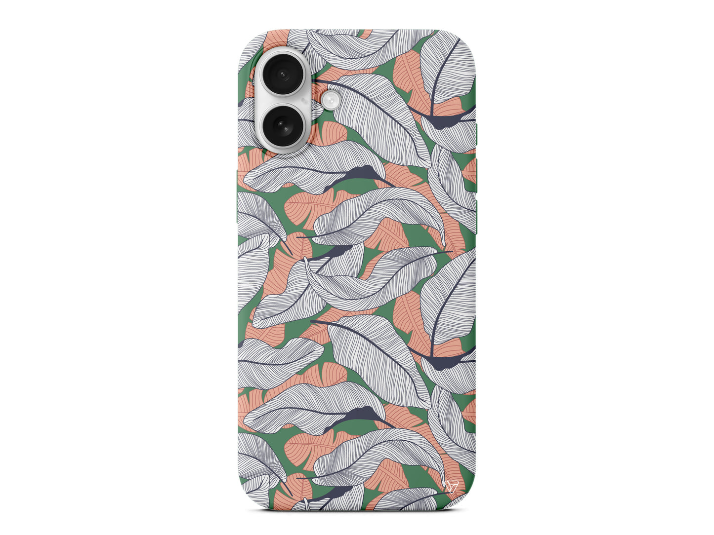 Cizgisel Yapraklar 4 Lansman Model İçi Kadife Silikon Telefon Kılıfı