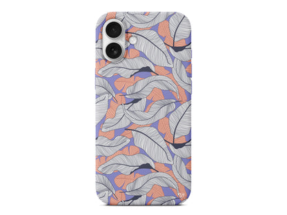 Cizgisel Yapraklar 4 Lansman Model İçi Kadife Silikon Telefon Kılıfı – Plus Serisine Özel