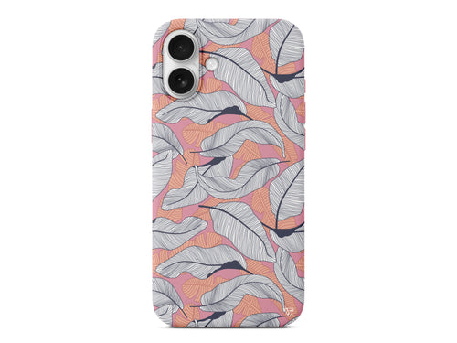 Cizgisel Yapraklar 4 Lansman Model İçi Kadife Silikon Telefon Kılıfı – Plus Serisine Özel