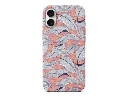 Cizgisel Yapraklar 4 Lansman Model İçi Kadife Silikon Telefon Kılıfı – Plus Serisine Özel