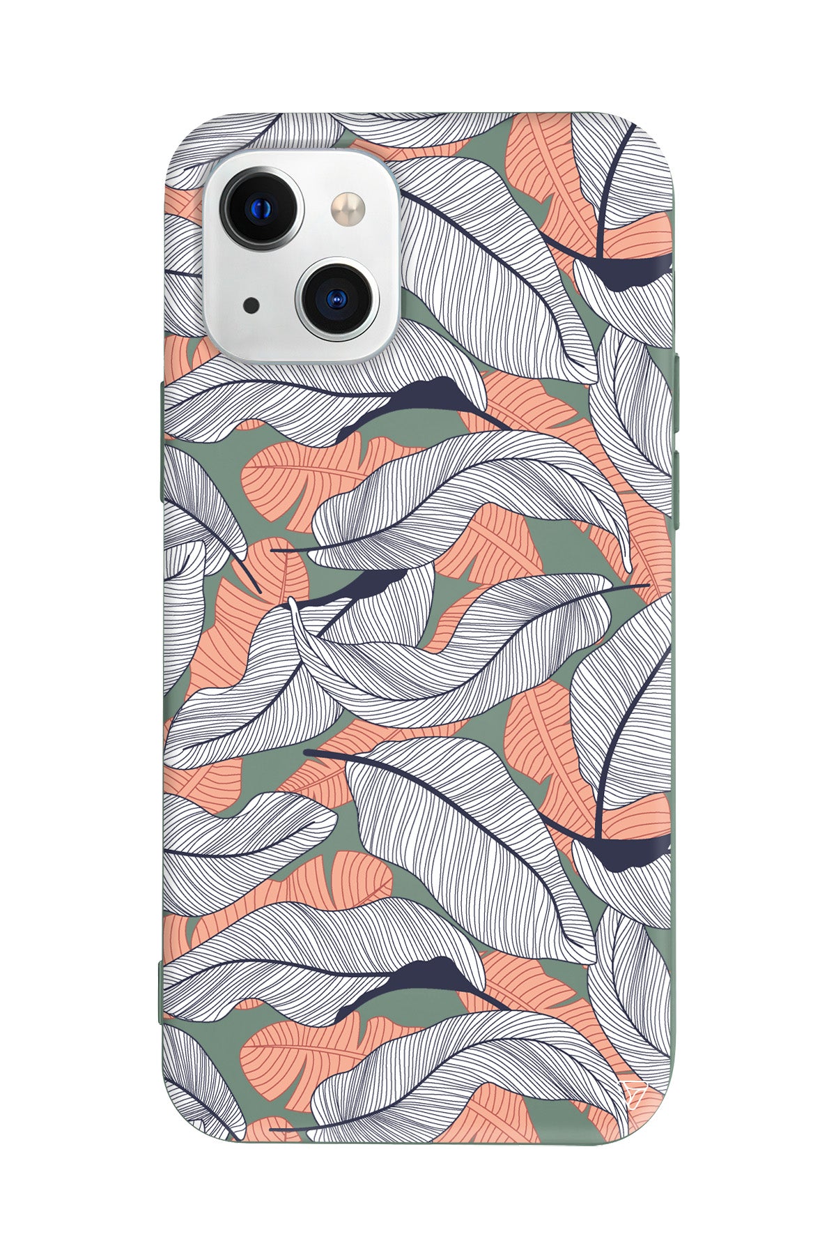 Cizgisel Yapraklar 4 Lansman Model İçi Kadife Silikon Telefon Kılıfı – Plus Serisine Özel