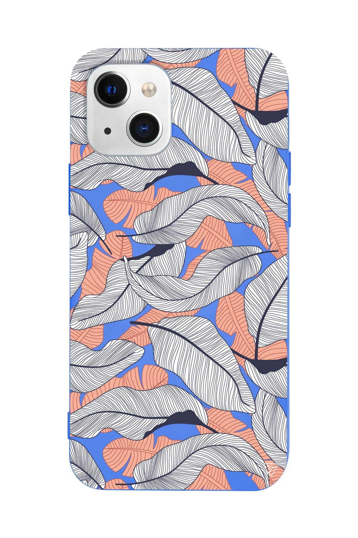 Cizgisel Yapraklar 4 Lansman Model İçi Kadife Silikon Telefon Kılıfı – Plus Serisine Özel