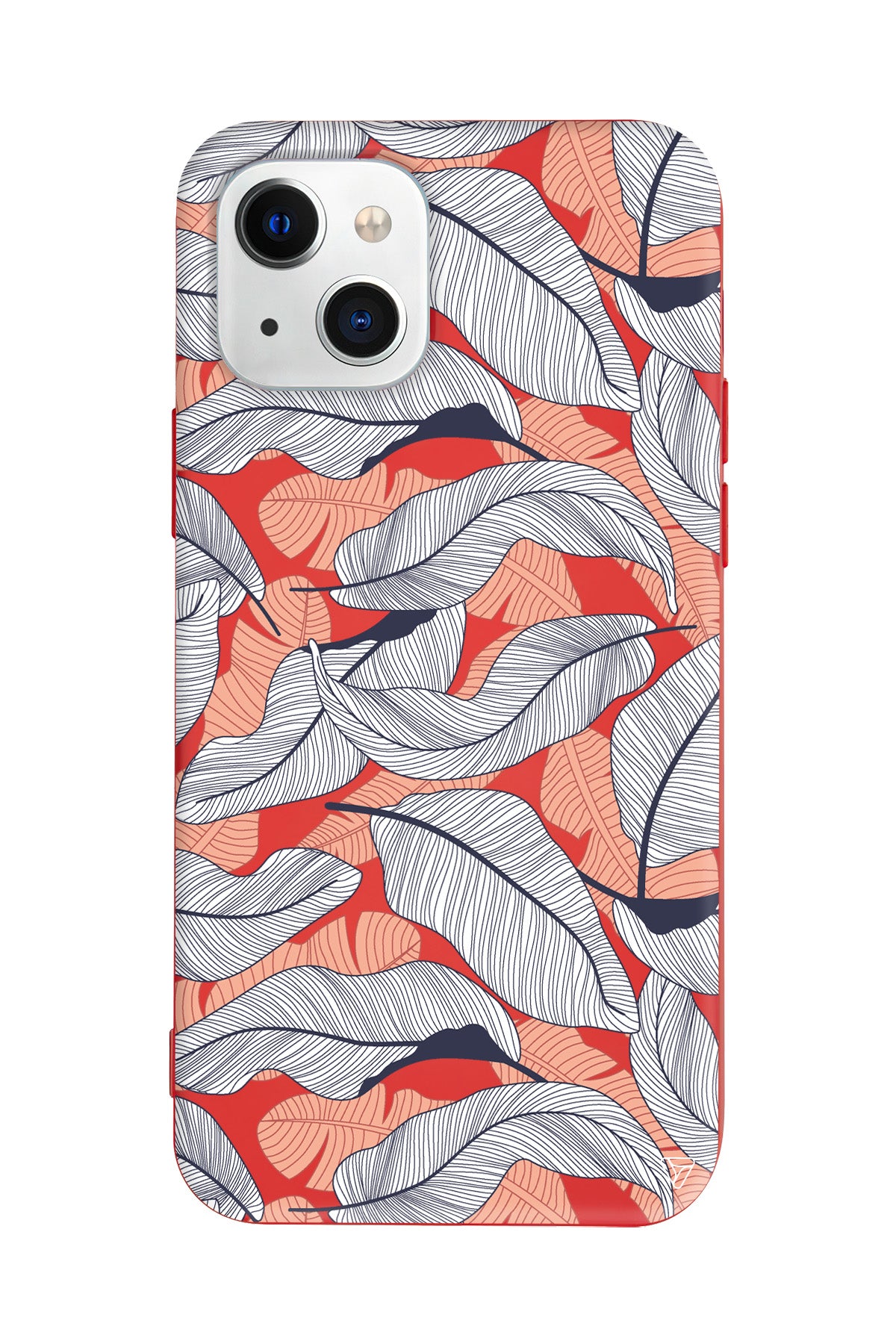 Cizgisel Yapraklar 4 Lansman Model İçi Kadife Silikon Telefon Kılıfı – Plus Serisine Özel