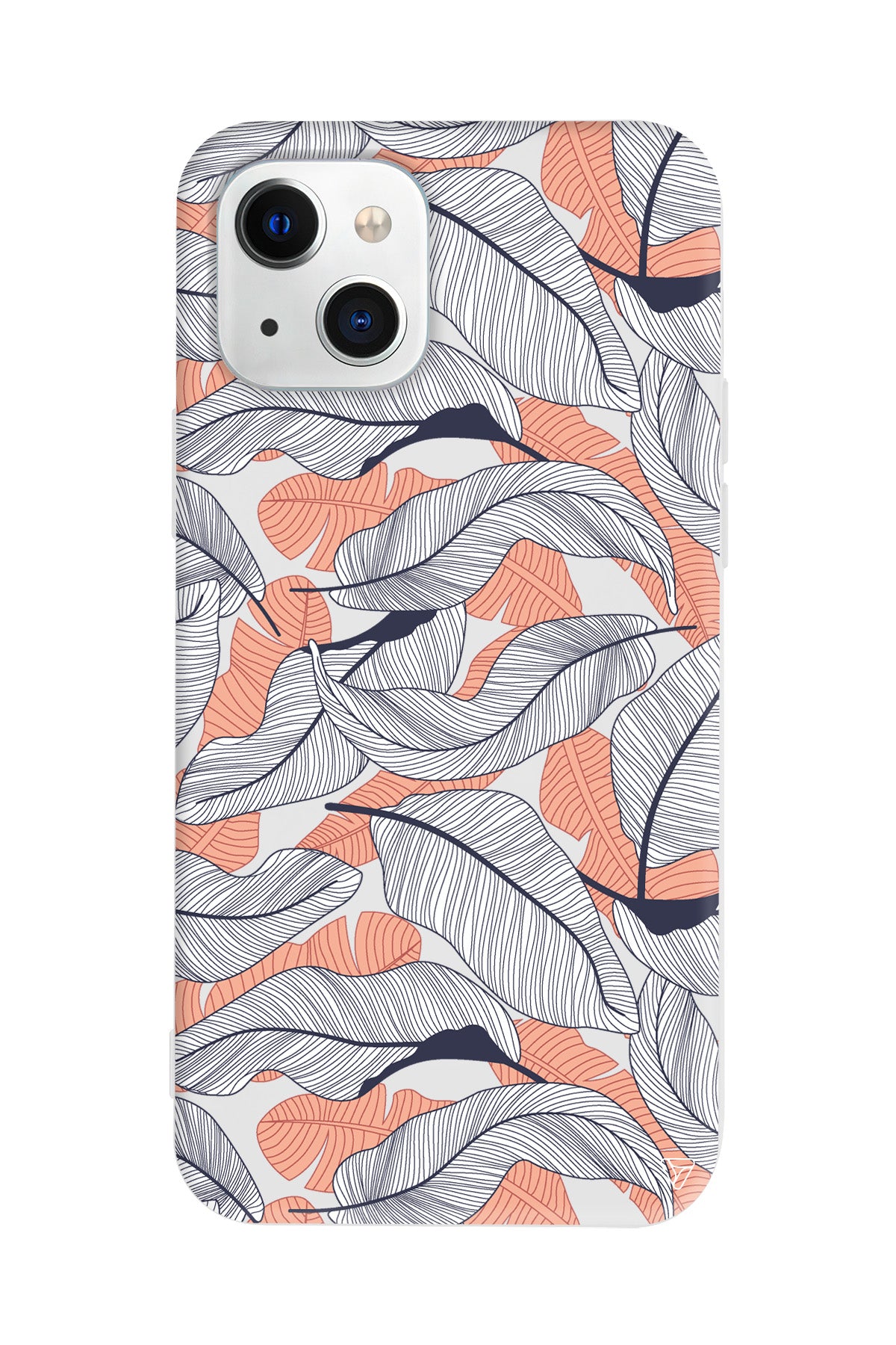 Cizgisel Yapraklar 4 Lansman Model İçi Kadife Silikon Telefon Kılıfı – Plus Serisine Özel