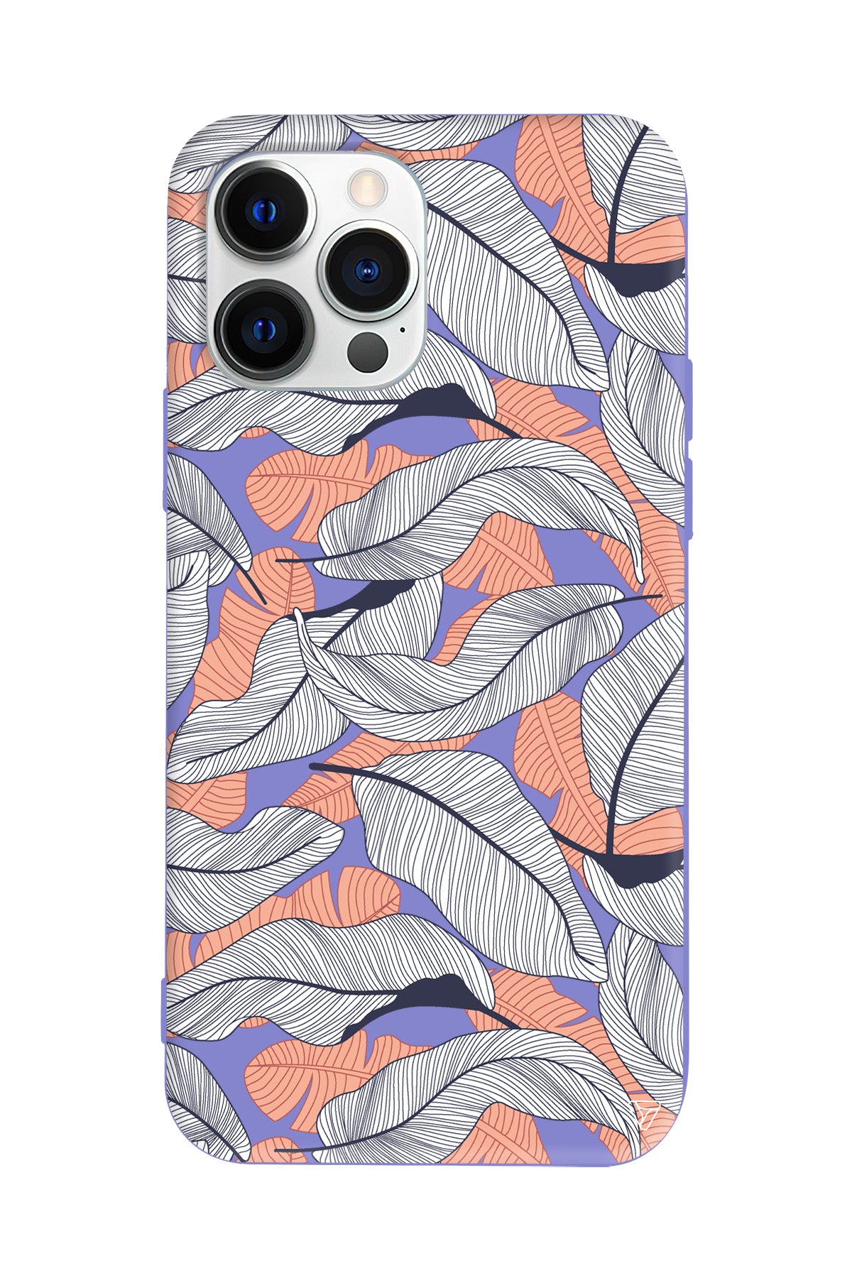 Cizgisel Yapraklar 4 Lansman Model İçi Kadife Silikon Telefon Kılıfı