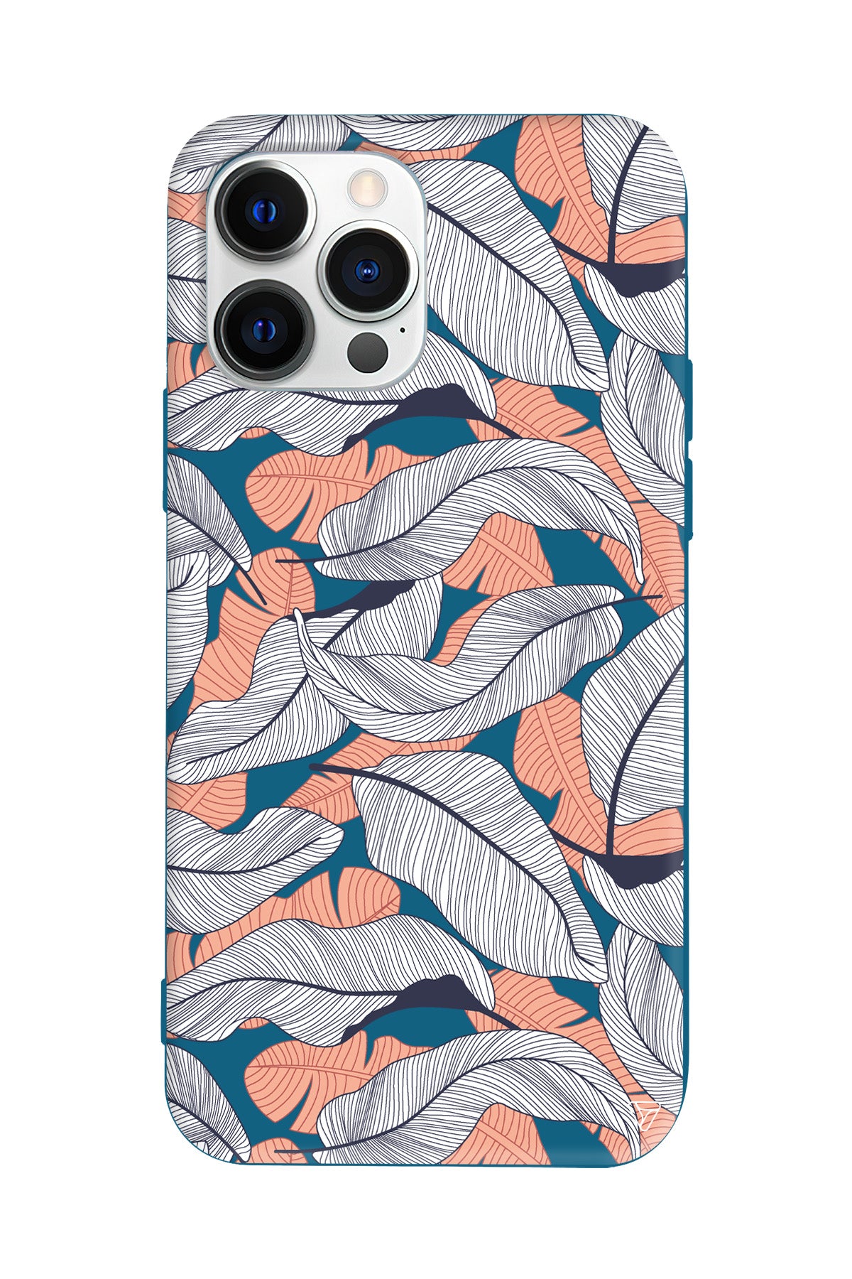 Cizgisel Yapraklar 4 Lansman Model İçi Kadife Silikon Telefon Kılıfı