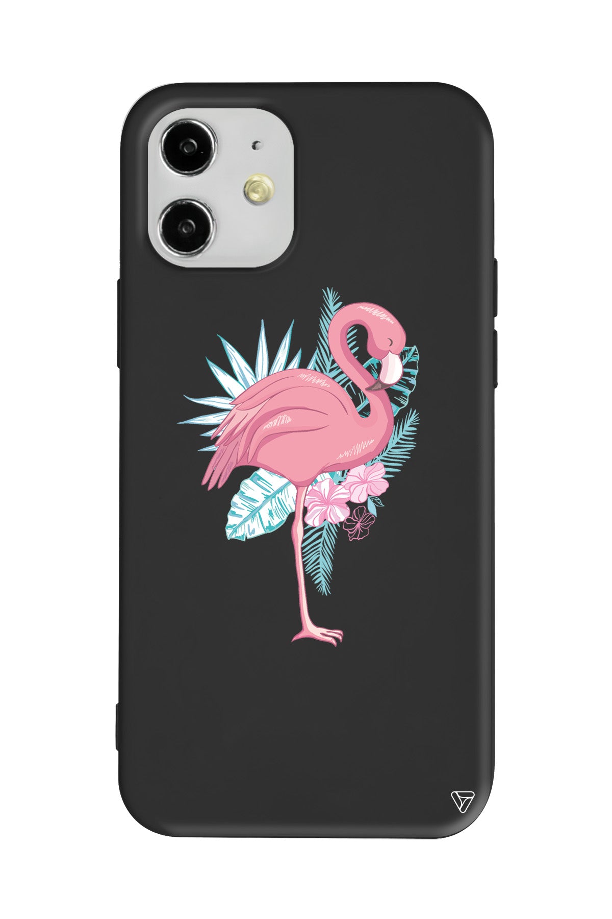 Alone Flamingo Lansman Model İçi Kadife Silikon Telefon Kılıfı
