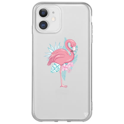 Alone Flamingo Lansman Model İçi Kadife Silikon Telefon Kılıfı
