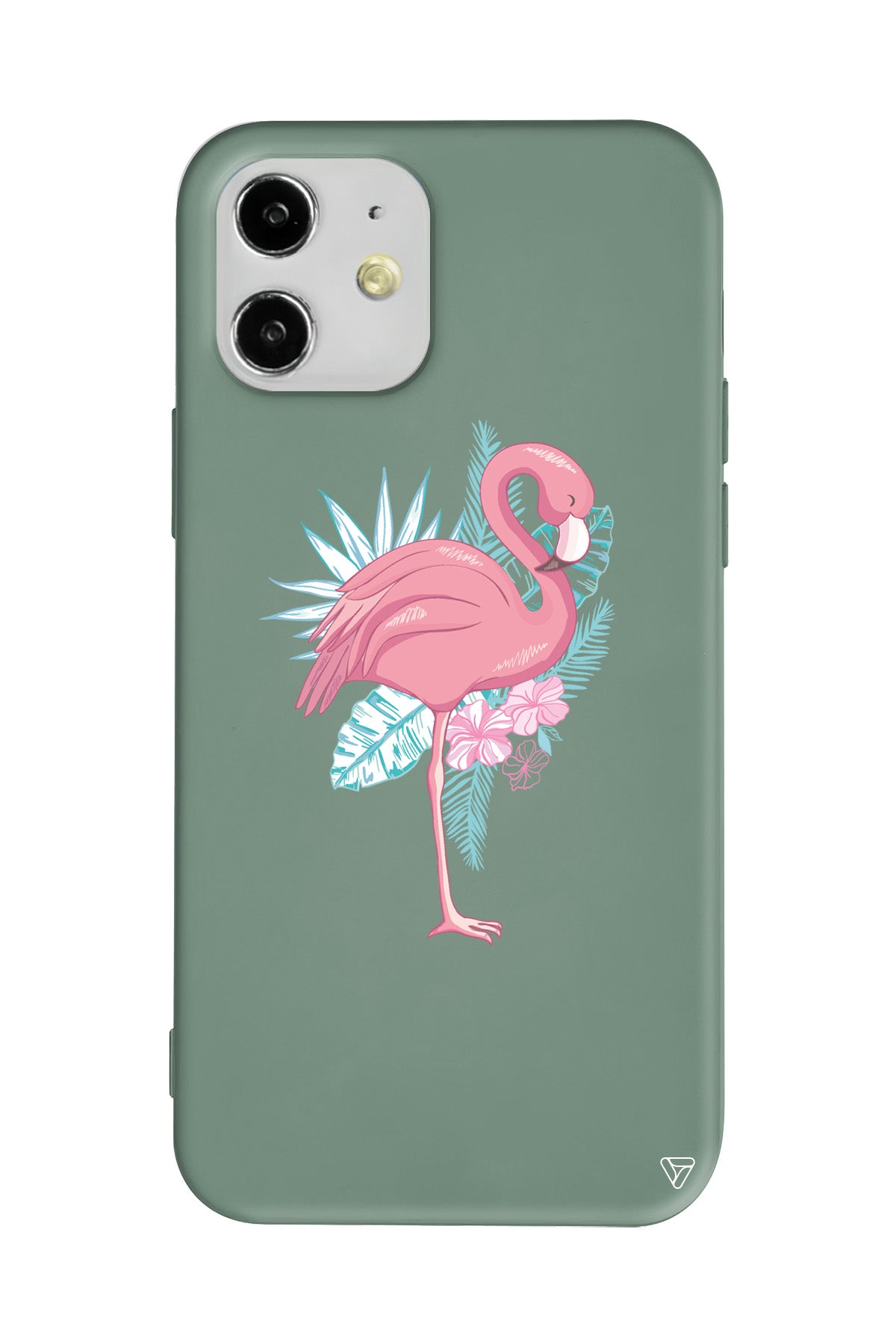 Alone Flamingo Lansman Model İçi Kadife Silikon Telefon Kılıfı