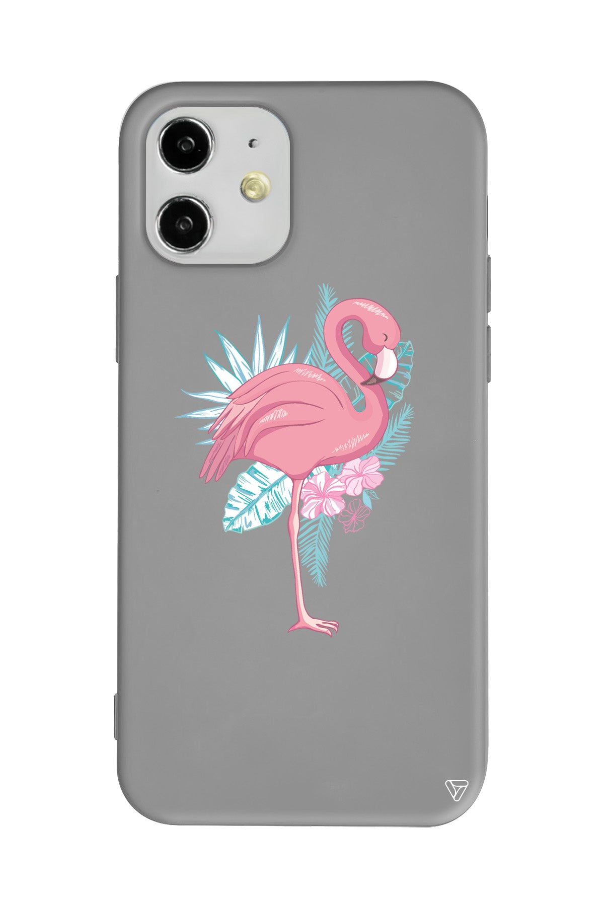 Alone Flamingo Lansman Model İçi Kadife Silikon Telefon Kılıfı
