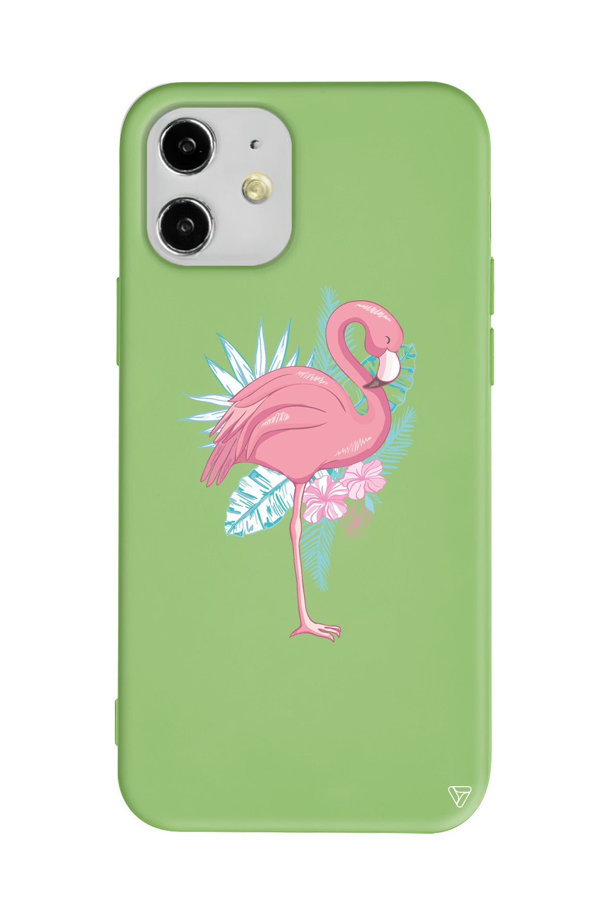 Alone Flamingo Lansman Model İçi Kadife Silikon Telefon Kılıfı