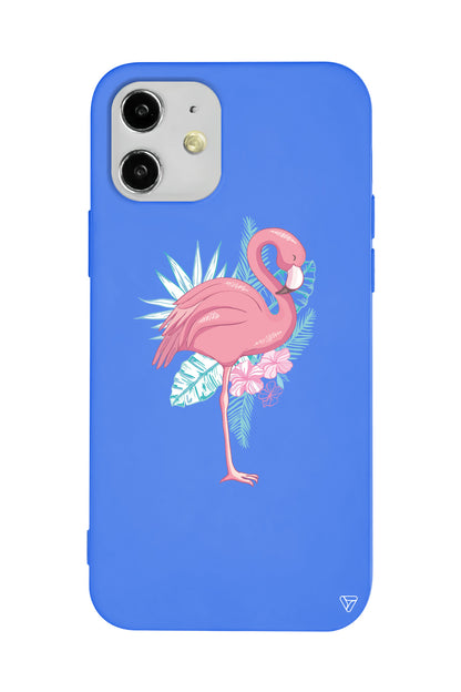 Alone Flamingo Lansman Model İçi Kadife Silikon Telefon Kılıfı