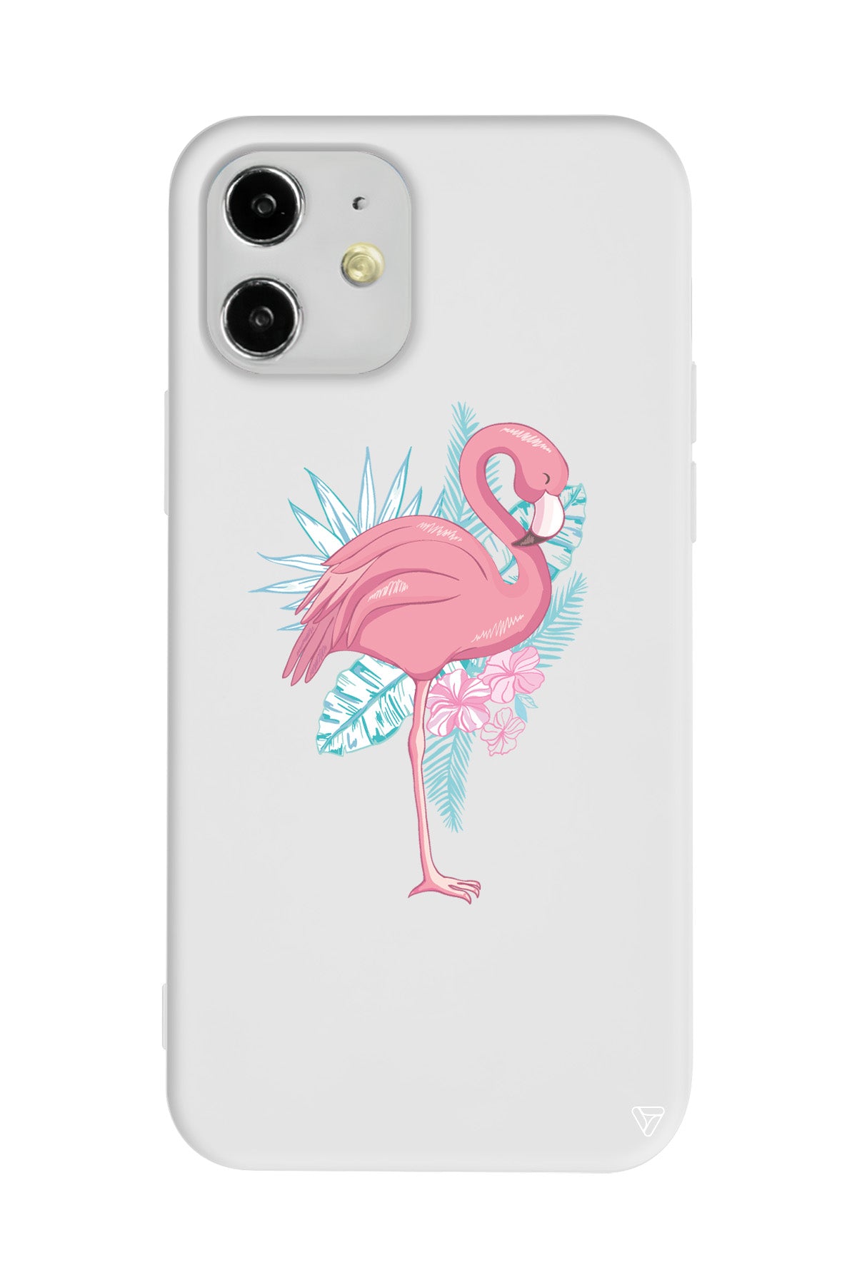Alone Flamingo Lansman Model İçi Kadife Silikon Telefon Kılıfı