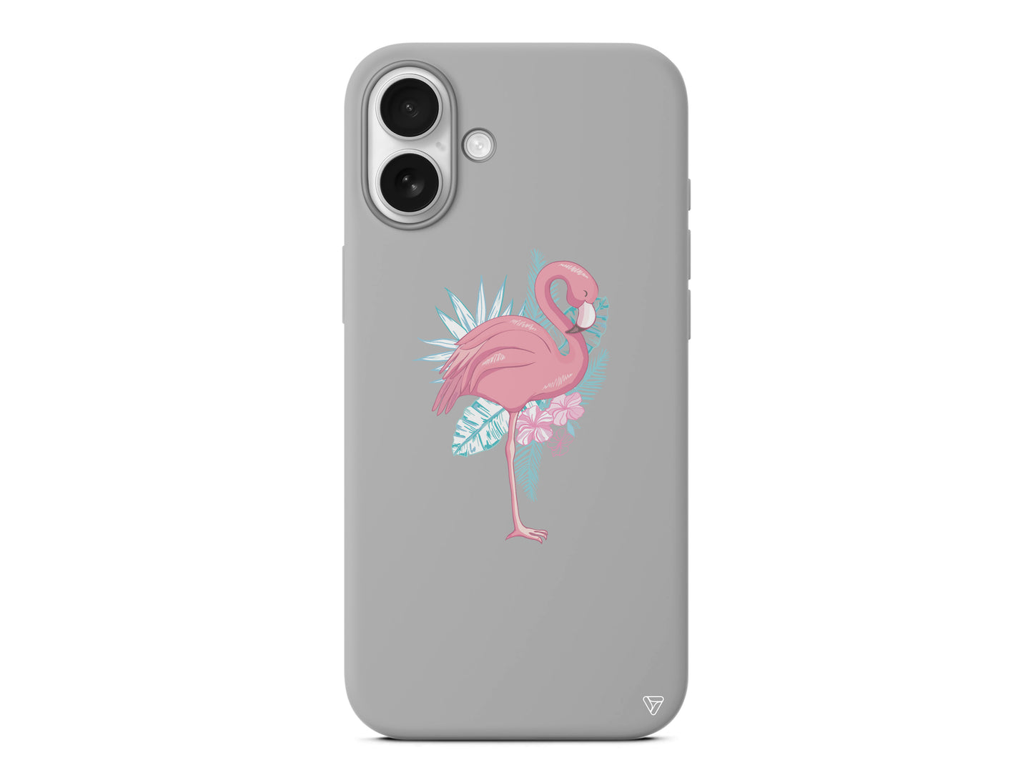 Alone Flamingo Lansman Model İçi Kadife Silikon Telefon Kılıfı