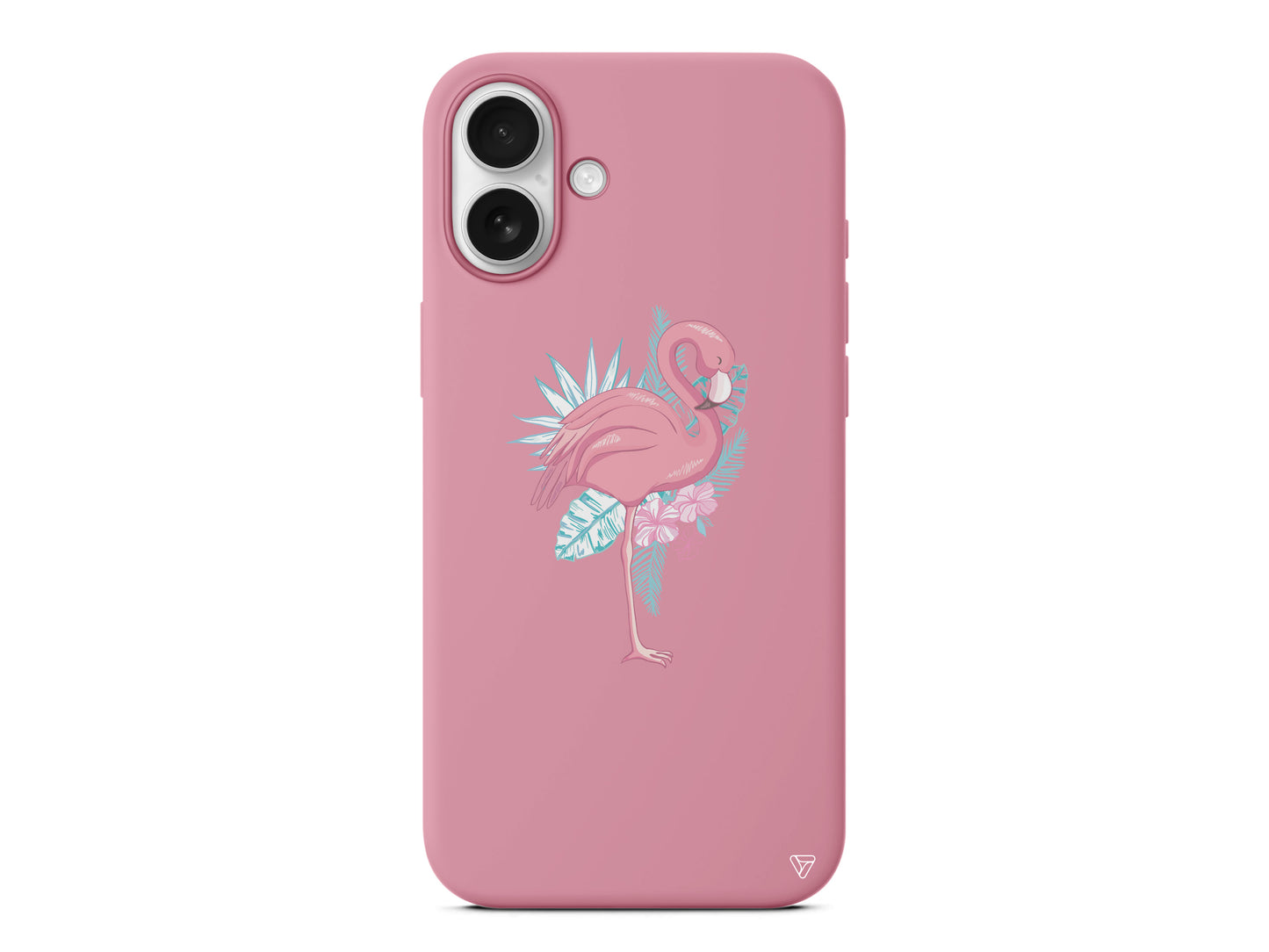 Alone Flamingo Lansman Model İçi Kadife Silikon Telefon Kılıfı