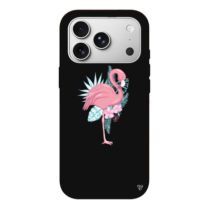 Alone Flamingo Lansman Model İçi Kadife Silikon Telefon Kılıfı
