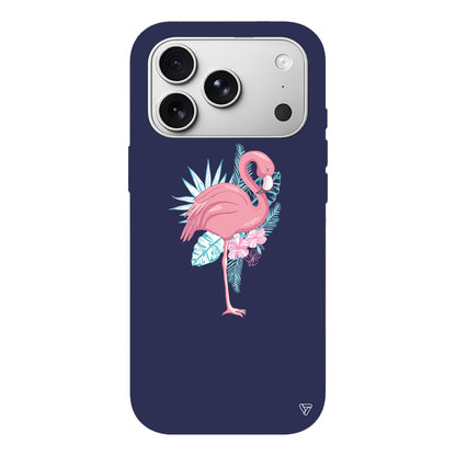 Alone Flamingo Lansman Model İçi Kadife Silikon Telefon Kılıfı