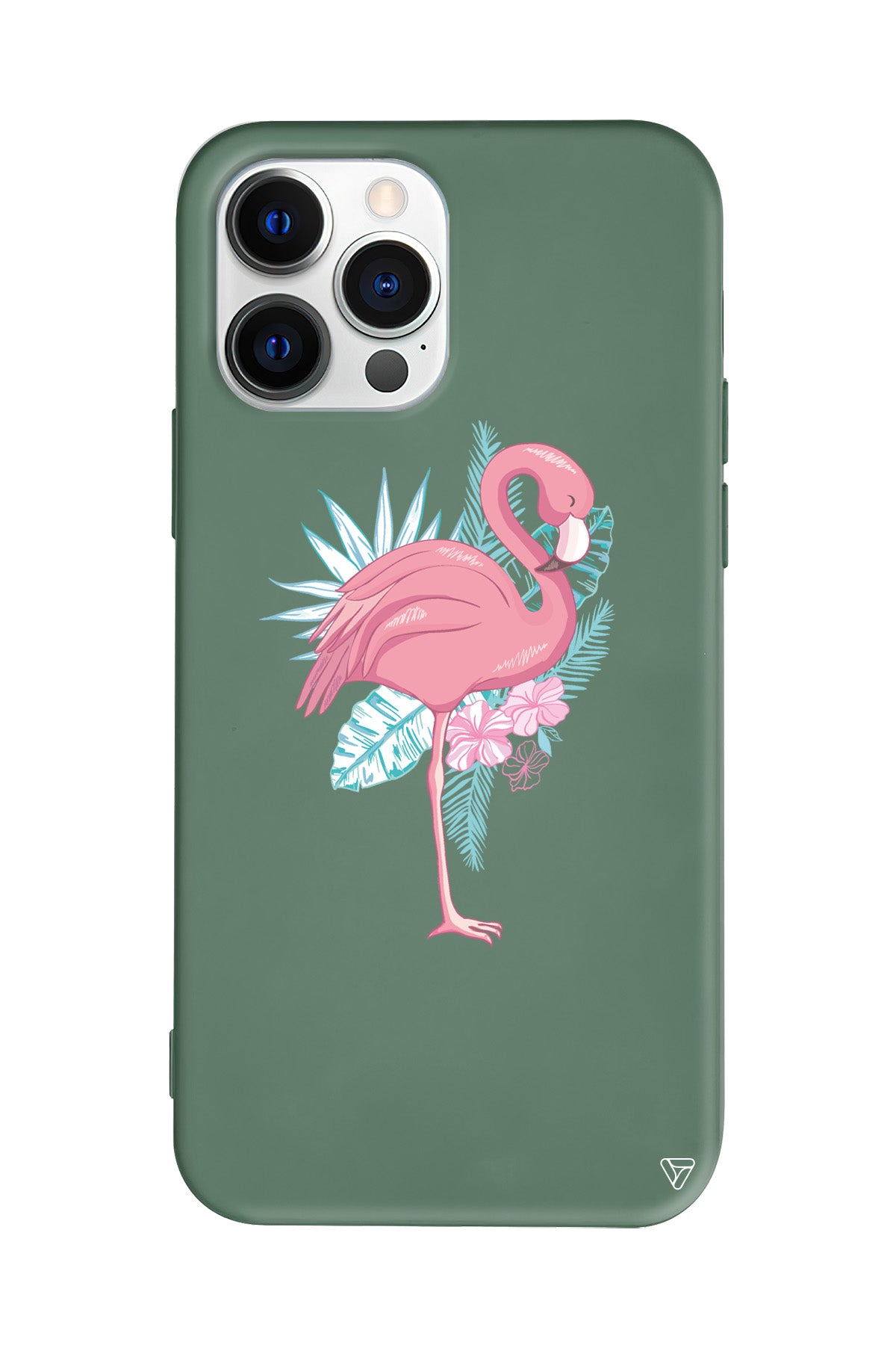 Alone Flamingo Lansman Model İçi Kadife Silikon Telefon Kılıfı