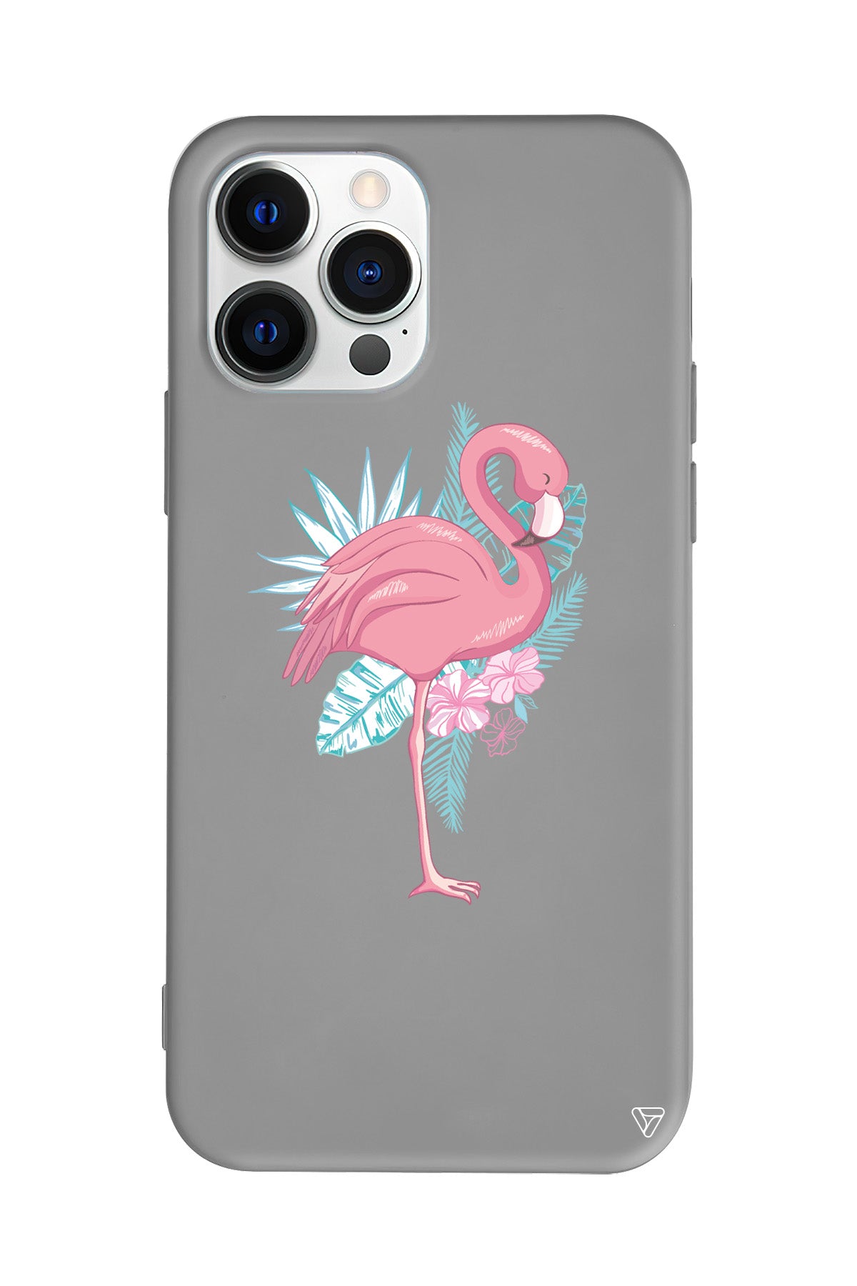 Alone Flamingo Lansman Model İçi Kadife Silikon Telefon Kılıfı