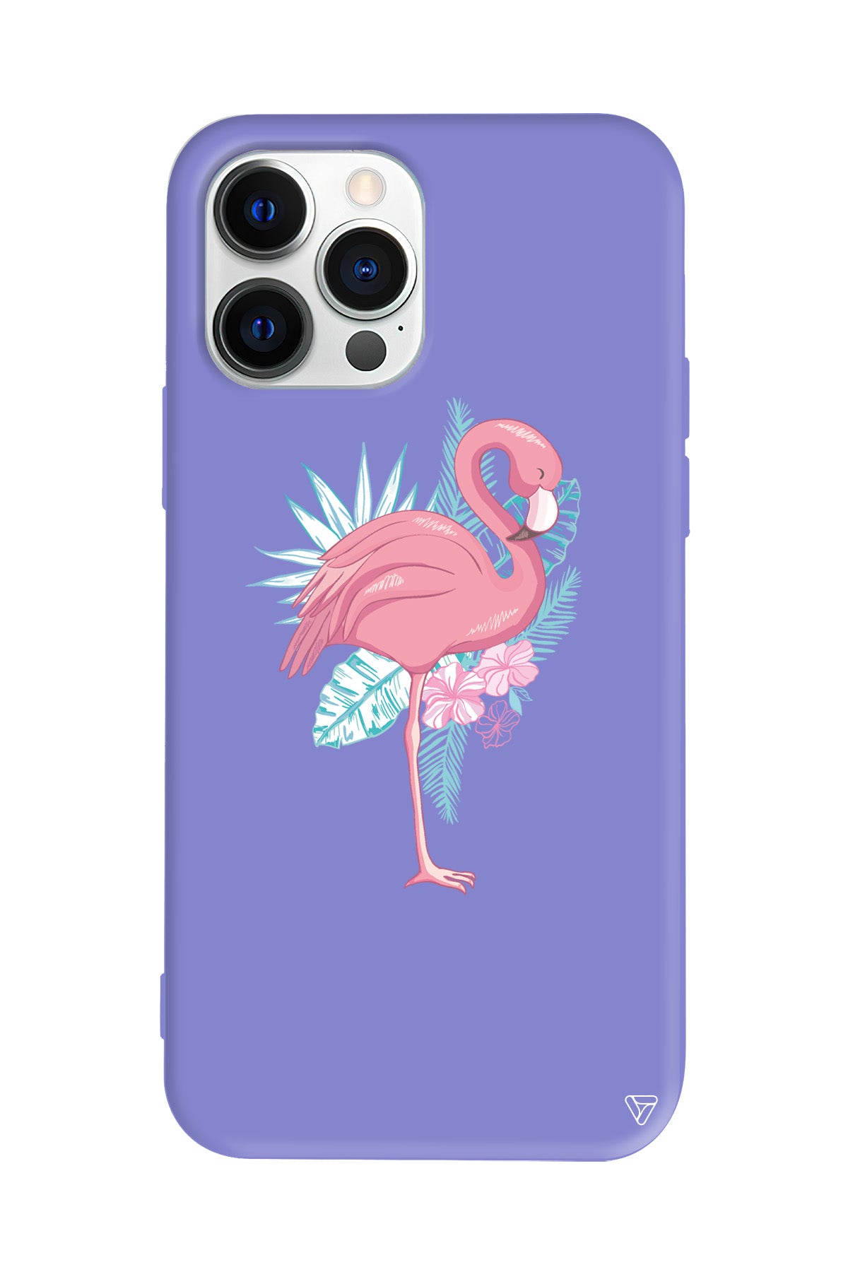 Alone Flamingo Lansman Model İçi Kadife Silikon Telefon Kılıfı