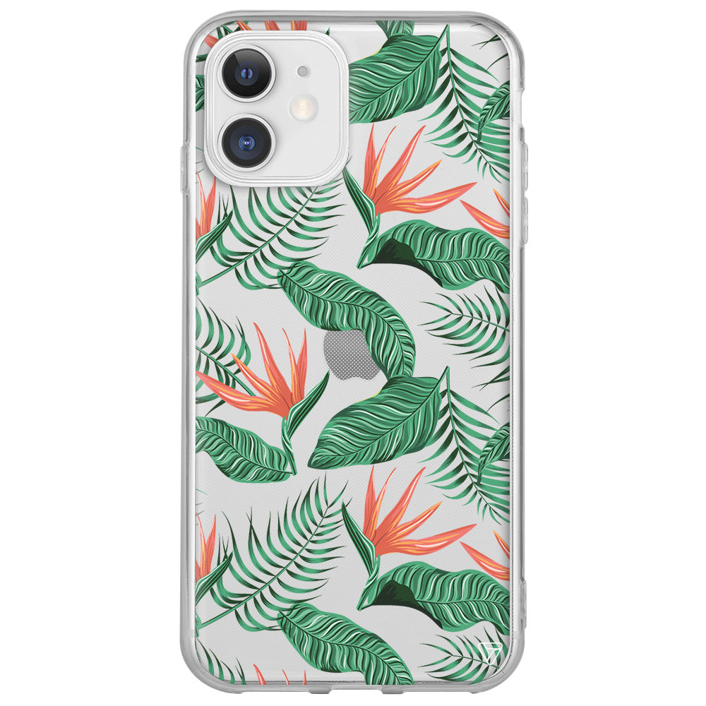 Palmiye Yapraklari 4 Lansman Model İçi Kadife Silikon Telefon Kılıfı