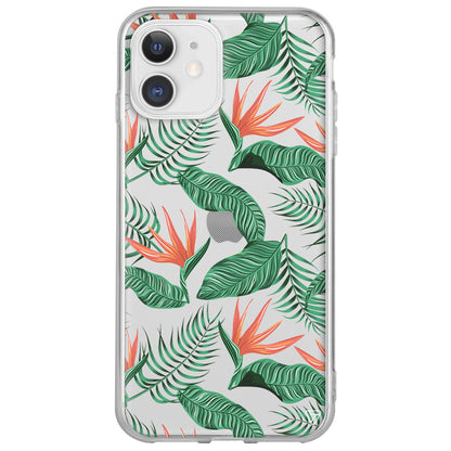 Palmiye Yapraklari 4 Lansman Model İçi Kadife Silikon Telefon Kılıfı