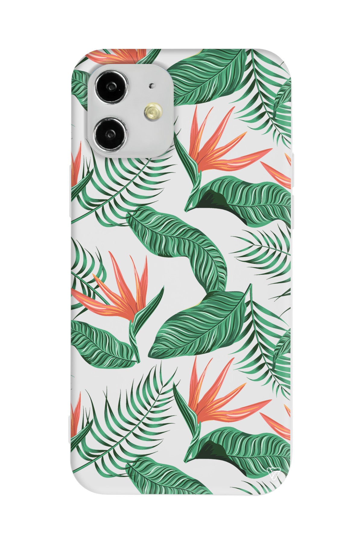 Palmiye Yapraklari 4 Lansman Model İçi Kadife Silikon Telefon Kılıfı