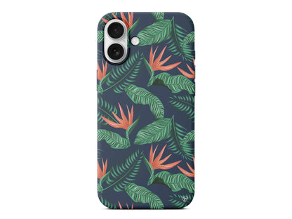 Palmiye Yapraklari 4 Lansman Model İçi Kadife Silikon Telefon Kılıfı