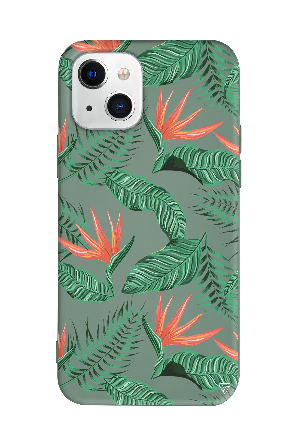 Palmiye Yapraklari 4 Lansman Model İçi Kadife Silikon Telefon Kılıfı – Plus Serisine Özel