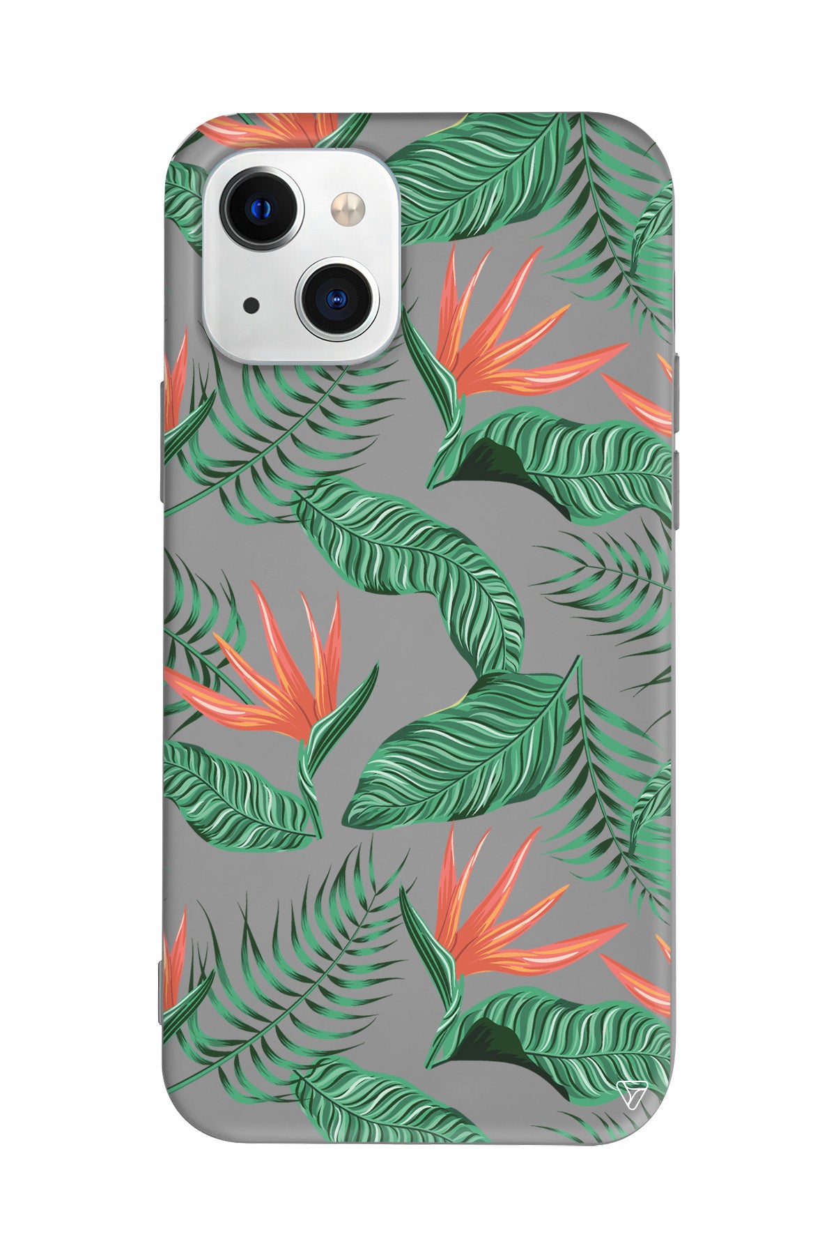 Palmiye Yapraklari 4 Lansman Model İçi Kadife Silikon Telefon Kılıfı