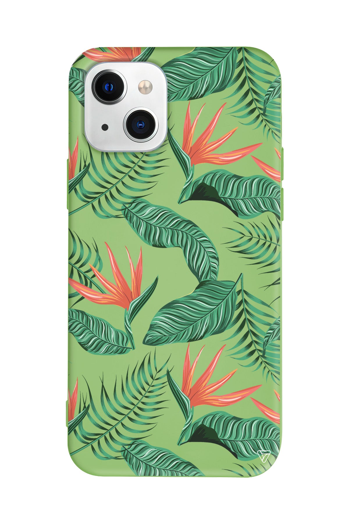 Palmiye Yapraklari 4 Lansman Model İçi Kadife Silikon Telefon Kılıfı – Plus Serisine Özel