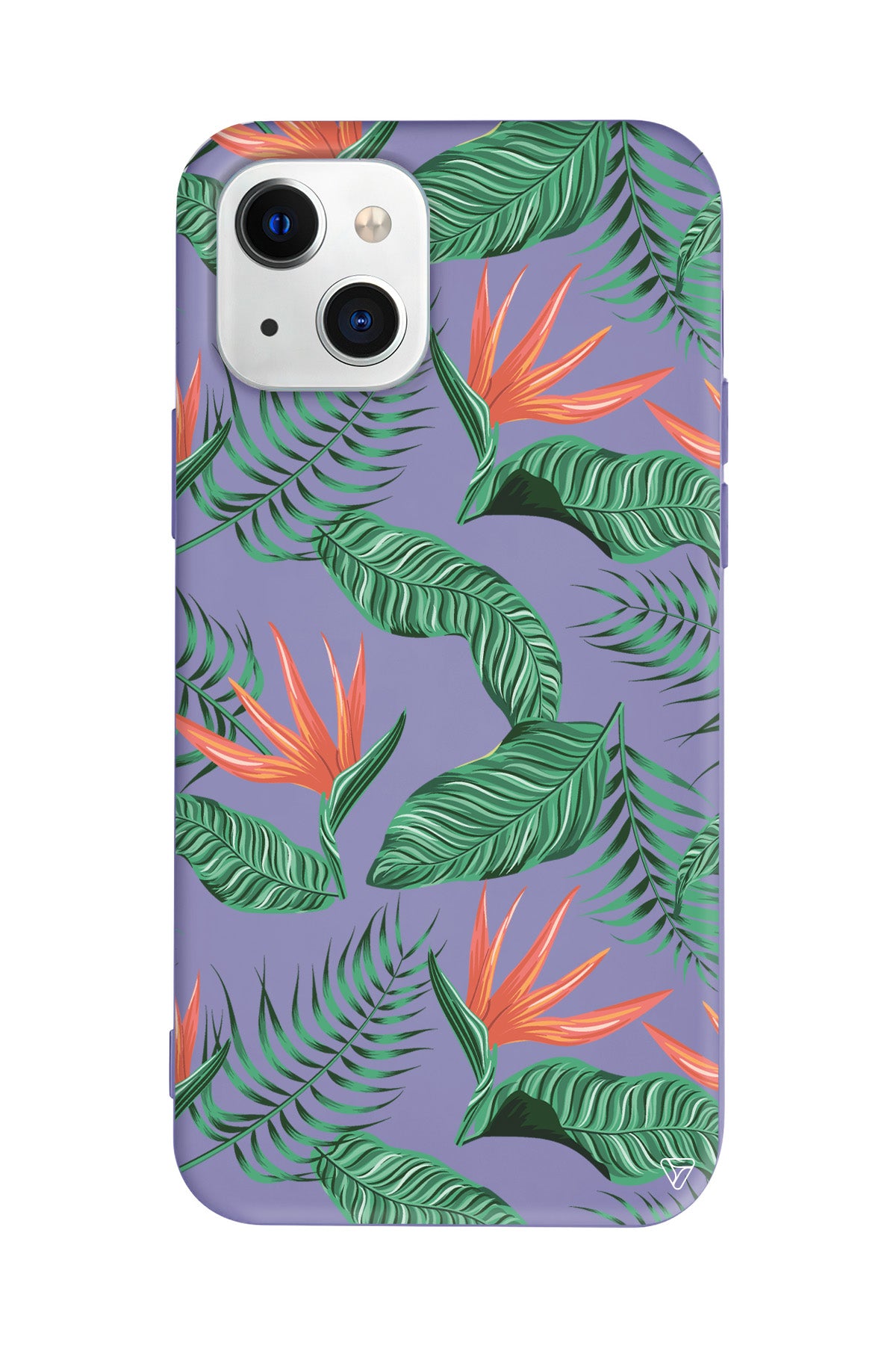 Palmiye Yapraklari 4 Lansman Model İçi Kadife Silikon Telefon Kılıfı