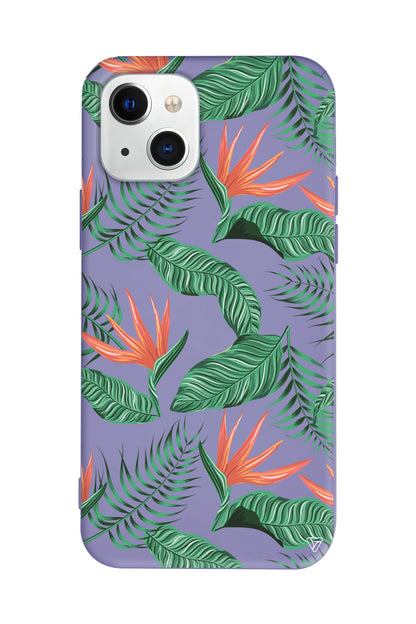 Palmiye Yapraklari 4 Lansman Model İçi Kadife Silikon Telefon Kılıfı – Plus Serisine Özel