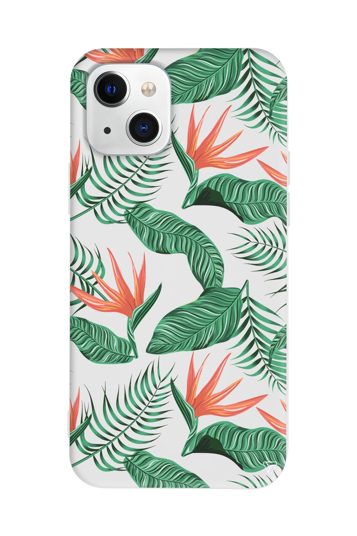 Palmiye Yapraklari 4 Lansman Model İçi Kadife Silikon Telefon Kılıfı