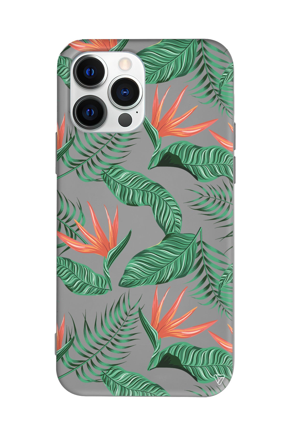 Palmiye Yapraklari 4 Lansman Model İçi Kadife Silikon Telefon Kılıfı