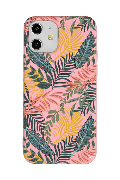 Soft Tropikal Lansman Model İçi Kadife Silikon Telefon Kılıfı