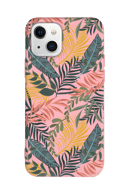 Soft Tropikal Lansman Model İçi Kadife Silikon Telefon Kılıfı