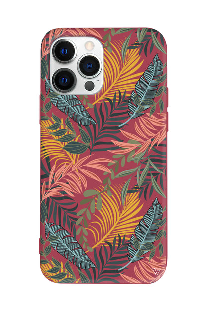 Soft Tropikal Lansman Model İçi Kadife Silikon Telefon Kılıfı