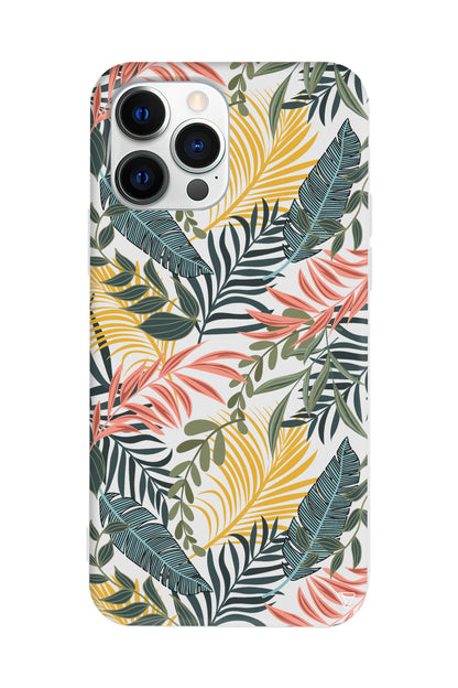 Soft Tropikal Lansman Model İçi Kadife Silikon Telefon Kılıfı