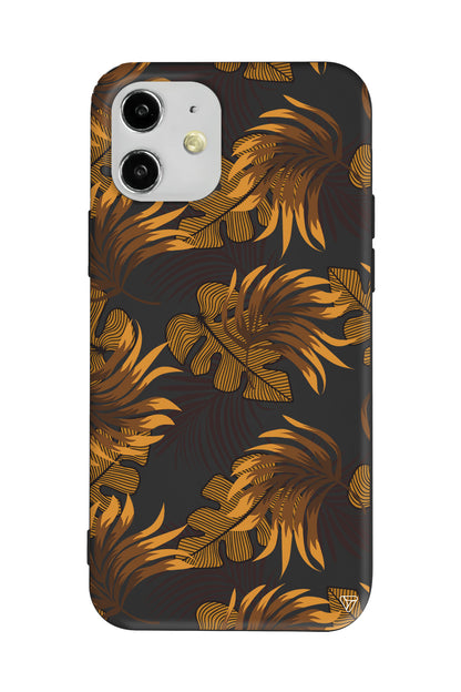 Mat Botanik Lansman Model İçi Kadife Silikon Telefon Kılıfı