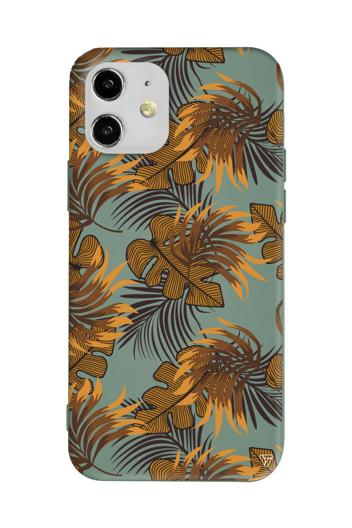 Mat Botanik Lansman Model İçi Kadife Silikon Telefon Kılıfı