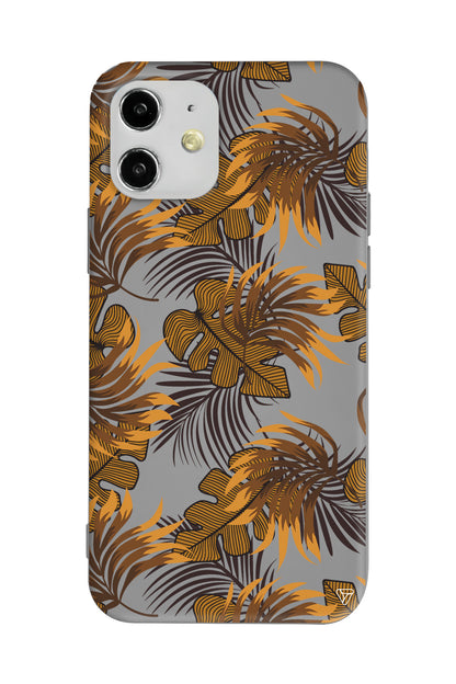 Mat Botanik Lansman Model İçi Kadife Silikon Telefon Kılıfı