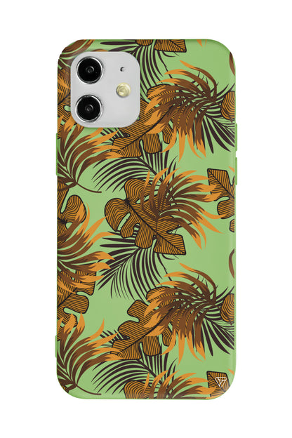 Mat Botanik Lansman Model İçi Kadife Silikon Telefon Kılıfı