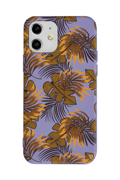 Mat Botanik Lansman Model İçi Kadife Silikon Telefon Kılıfı