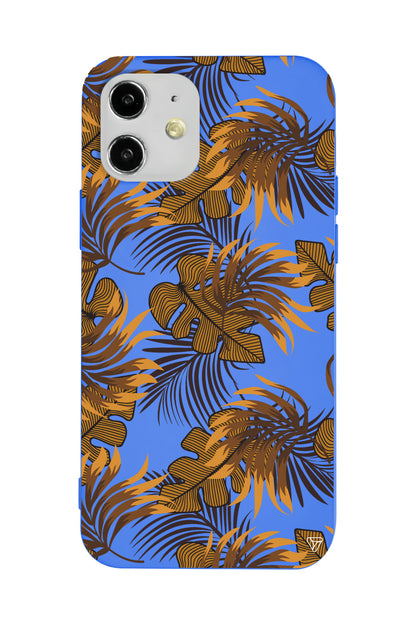 Mat Botanik Lansman Model İçi Kadife Silikon Telefon Kılıfı